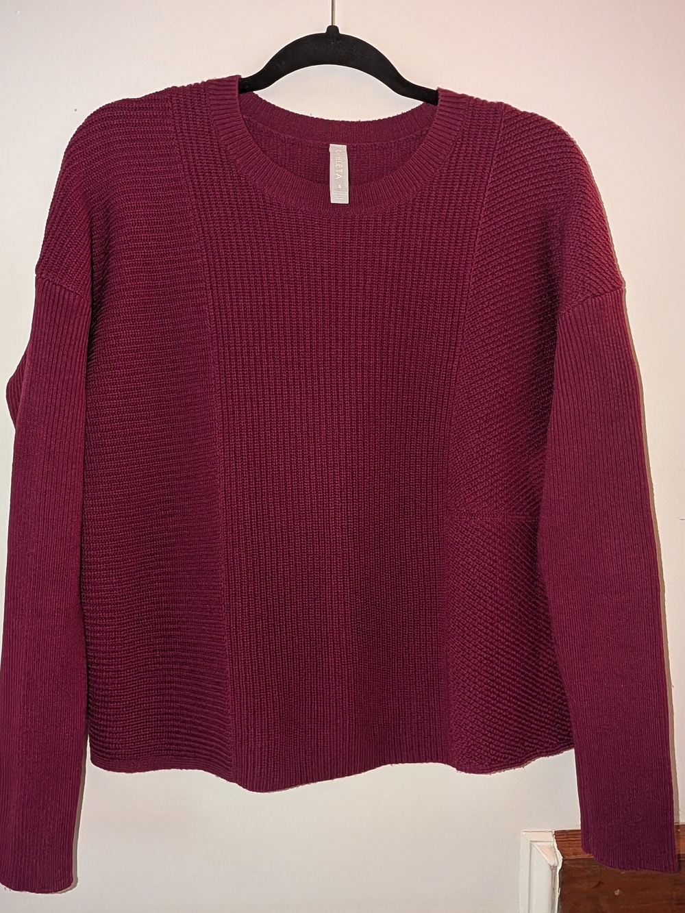 Athleta Crewneck Sweater in Deep Wine